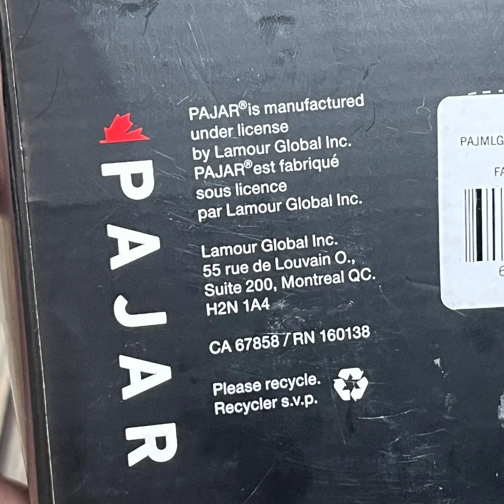 Pajar Military Fleece Baselayer Set Shirt Pants Black Men XL Microfleece‎ Warm